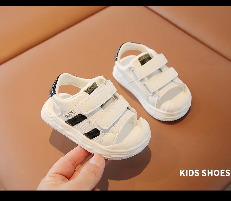 Summer Toddler Sandals Baby Girl Shoes White Color Soft Sole Breathable Boys