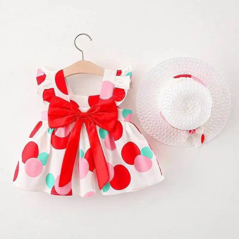 Baby Girl Dress Summer Princess Sundress Cotton Newborn Toddler Outfit