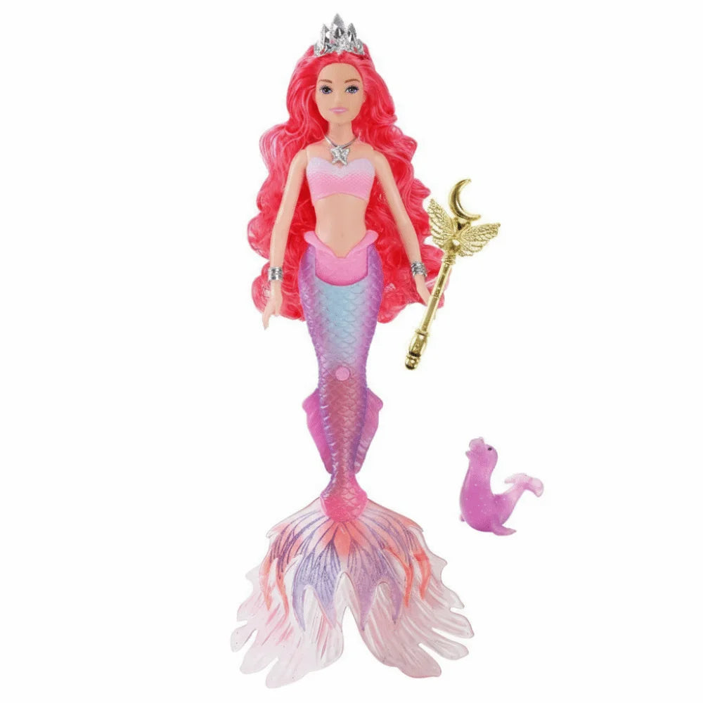 Cute Soft Light Light Music Mermaid 32cm Gentle Music Playhouse Toy Cartoon Children Gift Children Play