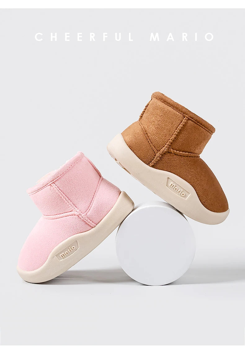 Kids Warm Winter Boots | Cheerful Mario Snow Boots