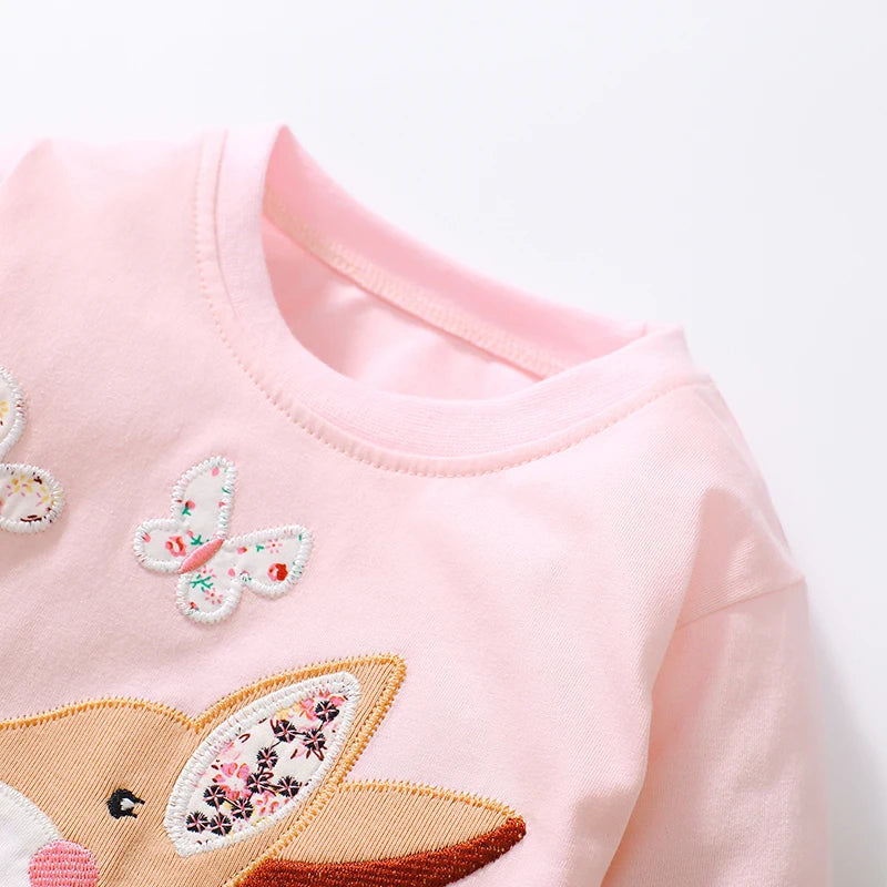 Emma Clothes Girls Children's Clothing Tops Embroidery Cartoon - GuGuTon baby store - Baby Fashion - Toddlers Outfits - Babies Outfits - Toddler Clothes - Kids Clothing - Newborn Clothes - Newborn Wear - Kids Wear - Trending Clothes - Trending Outfits - Fall Fashion - Winter Fashion - Girls Clothes - Boys Clothes - Babies Wear - Kids Accessories - KidsWear - Summer Clothes - Summer Fashion - Summer Trend - Falls Sweaters - Tops - Bottom - Jeans - Blouse - Dresses - Newborn Dresses - Toys