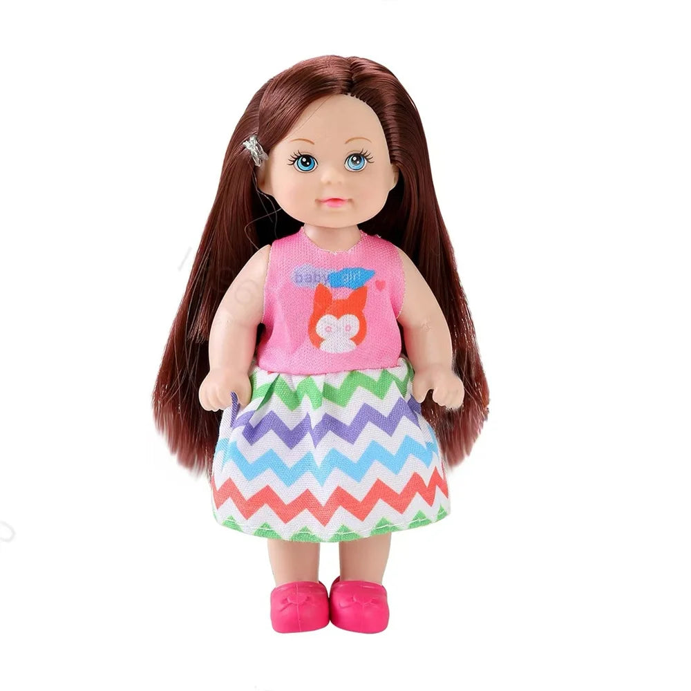 Multi style set with optional mini baby palm dolls, girl player toys, gifts