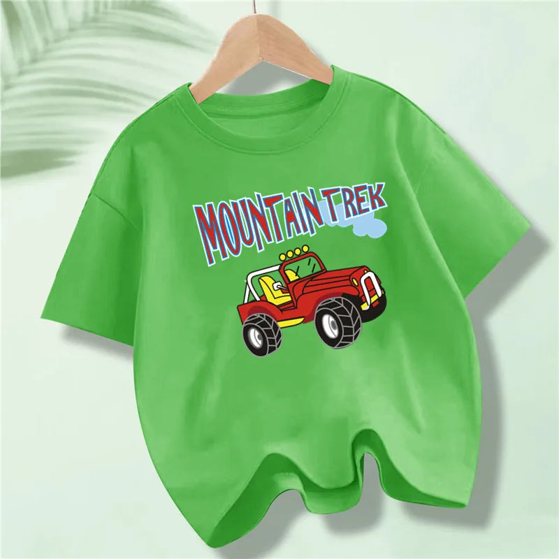 Martin Kids Cartoon Excavator Print T Shirt - GuGuTon baby store - Baby Fashion - Toddlers Outfits - Babies Outfits - Toddler Clothes - Kids Clothing - Newborn Clothes - Newborn Wear - Kids Wear - Trending Clothes - Trending Outfits - Fall Fashion - Winter Fashion - Girls Clothes - Boys Clothes - Babies Wear - Kids Accessories - KidsWear - Summer Clothes - Summer Fashion - Summer Trend - Falls Sweaters - Tops - Bottom - Jeans - Blouse - Dresses - Newborn Dresses - Toys