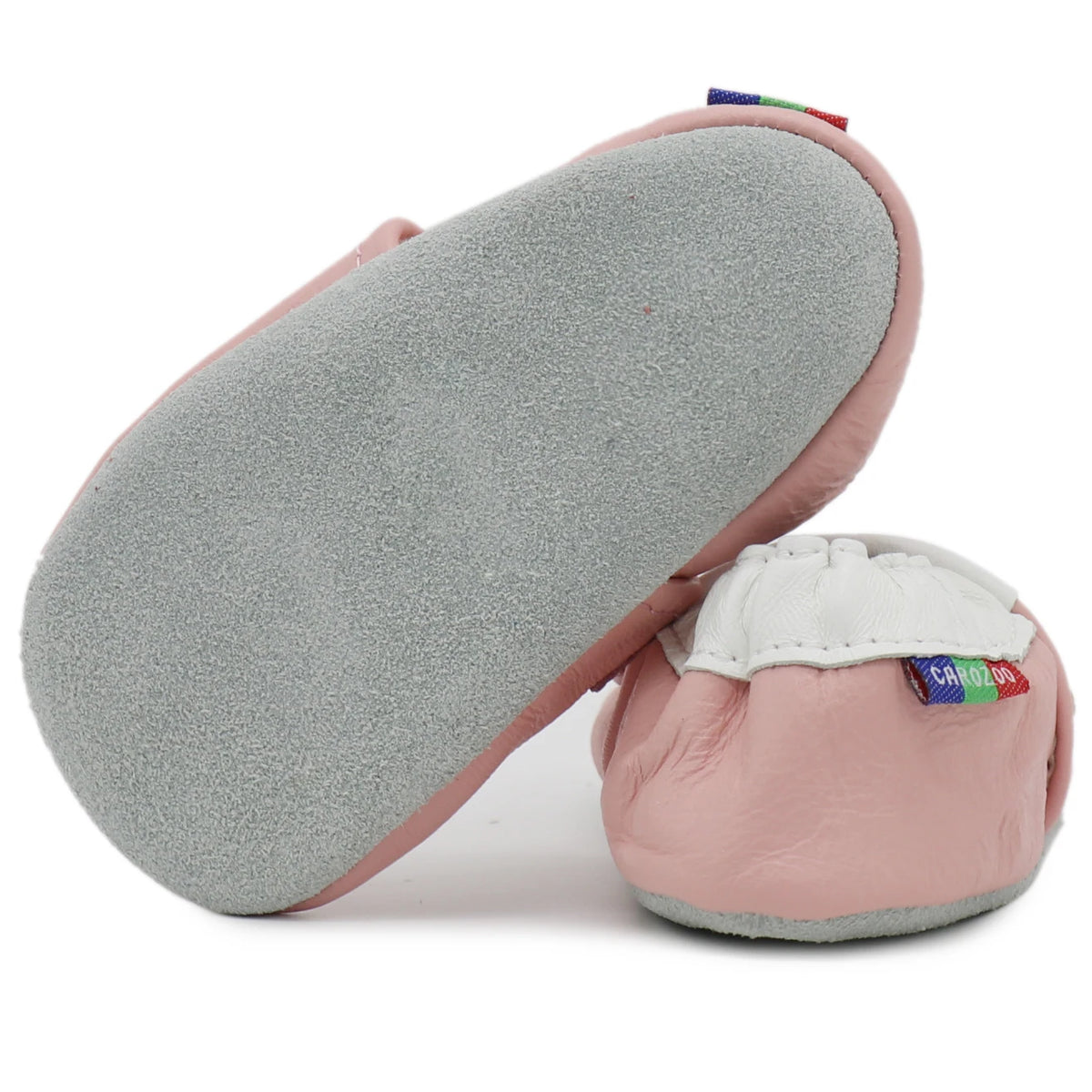 003Carozoo Newborn Baby Shoes Infant Shoes Slippers Soft Leather Baby Boys First-Walkers Girl Shoes