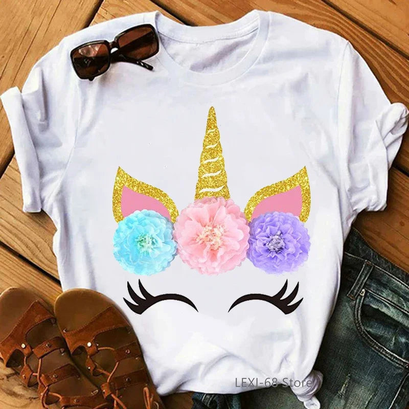 Sophia Women Kawaii Unicorn Girl Graphic Femme Flowers - GuGuTon baby store - Baby Fashion - Toddlers Outfits - Babies Outfits - Toddler Clothes - Kids Clothing - Newborn Clothes - Newborn Wear - Kids Wear - Trending Clothes - Trending Outfits - Fall Fashion - Winter Fashion - Girls Clothes - Boys Clothes - Babies Wear - Kids Accessories - KidsWear - Summer Clothes - Summer Fashion - Summer Trend - Falls Sweaters - Tops - Bottom - Jeans - Blouse - Dresses - Newborn Dresses - Toys