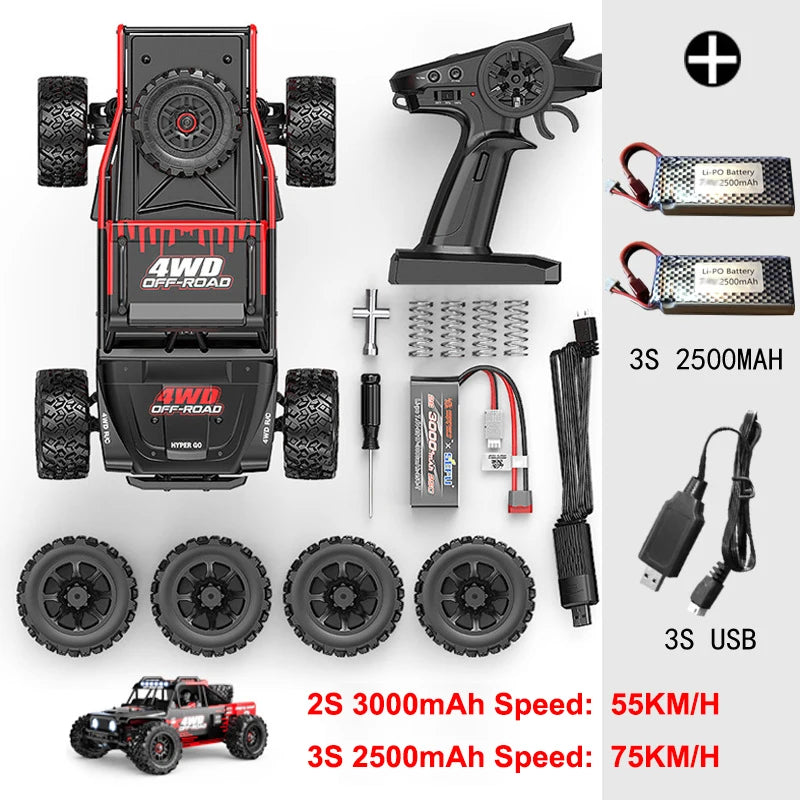 MJX Hyper Go 14207 14208 1/14 Brushless RC Car 2.4G 4WD Electric High Speed Off-Road Remote Control Drift Monster Truck for Kids