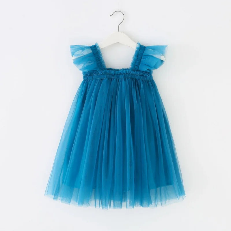 Mia Sleeveless Square Collar Princess Dress Child