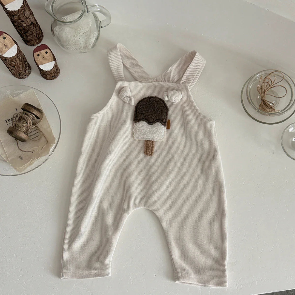 Fuzzy Patch Jumpsuit