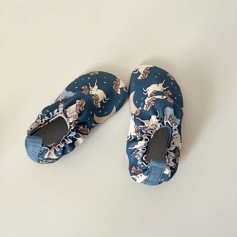 New Baby Boy Girl Beach Shoes KS Children Print Water Sports Sneakers Swimming Aqua Barefoot Shoes Kids Indoor Outdoor Slippers