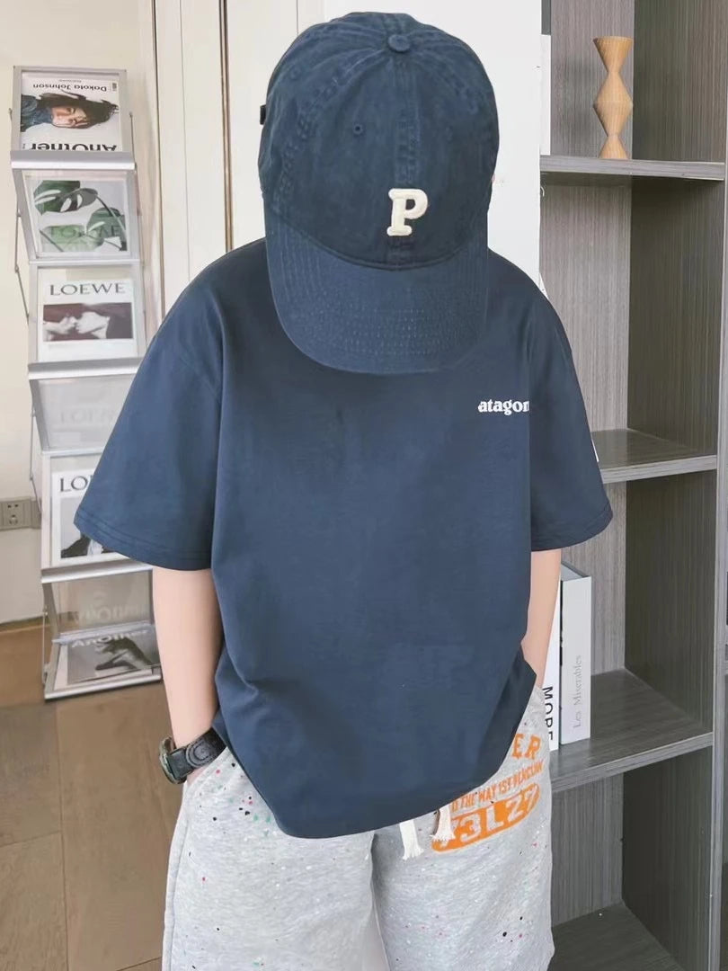 Oliver Summer Boys Cotton Loose Crew Neck Tees - GuGuTon baby store - Baby Fashion - Toddlers Outfits - Babies Outfits - Toddler Clothes - Kids Clothing - Newborn Clothes - Newborn Wear - Kids Wear - Trending Clothes - Trending Outfits - Fall Fashion - Winter Fashion - Girls Clothes - Boys Clothes - Babies Wear - Kids Accessories - KidsWear - Summer Clothes - Summer Fashion - Summer Trend - Falls Sweaters - Tops - Bottom - Jeans - Blouse - Dresses - Newborn Dresses - Toys