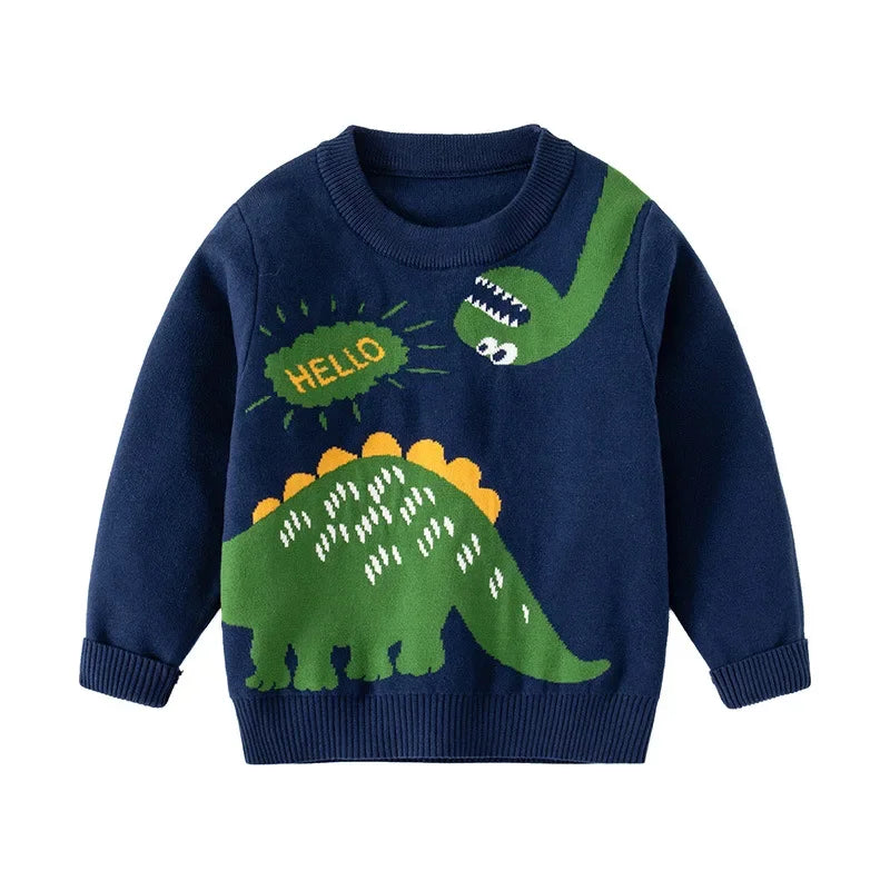 Arnold Dinosaur Spring Clothing Sweater - GuGuTon baby store - Baby Fashion - Toddlers Outfits - Babies Outfits - Toddler Clothes - Kids Clothing - Newborn Clothes - Newborn Wear - Kids Wear - Trending Clothes - Trending Outfits - Fall Fashion - Winter Fashion - Girls Clothes - Boys Clothes - Babies Wear - Kids Accessories - KidsWear - Summer Clothes - Summer Fashion - Summer Trend - Falls Sweaters - Tops - Bottom - Jeans - Blouse - Dresses - Newborn Dresses - Toys