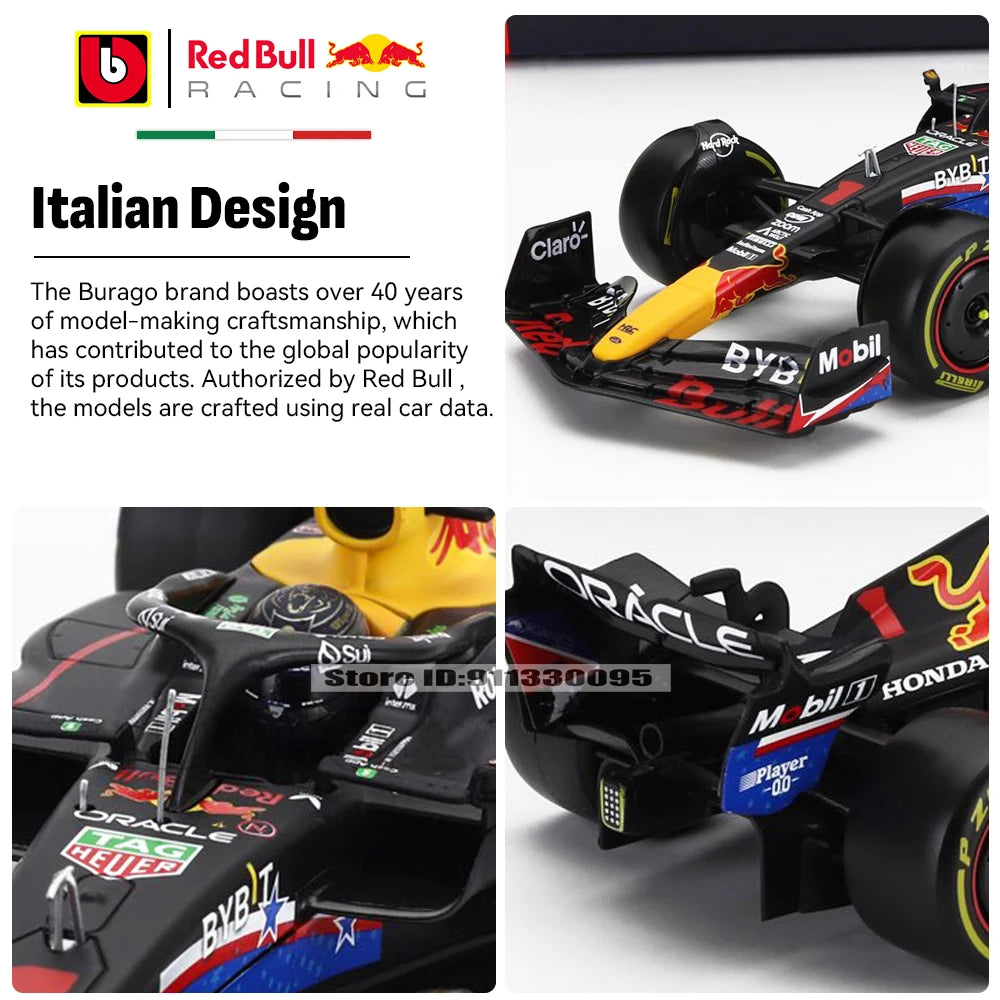 Bburago 1:24 2022~2024 F1 serie various style Red Bull RB19 Gran Premio de Austin SF23 W14 precision model car collection gift