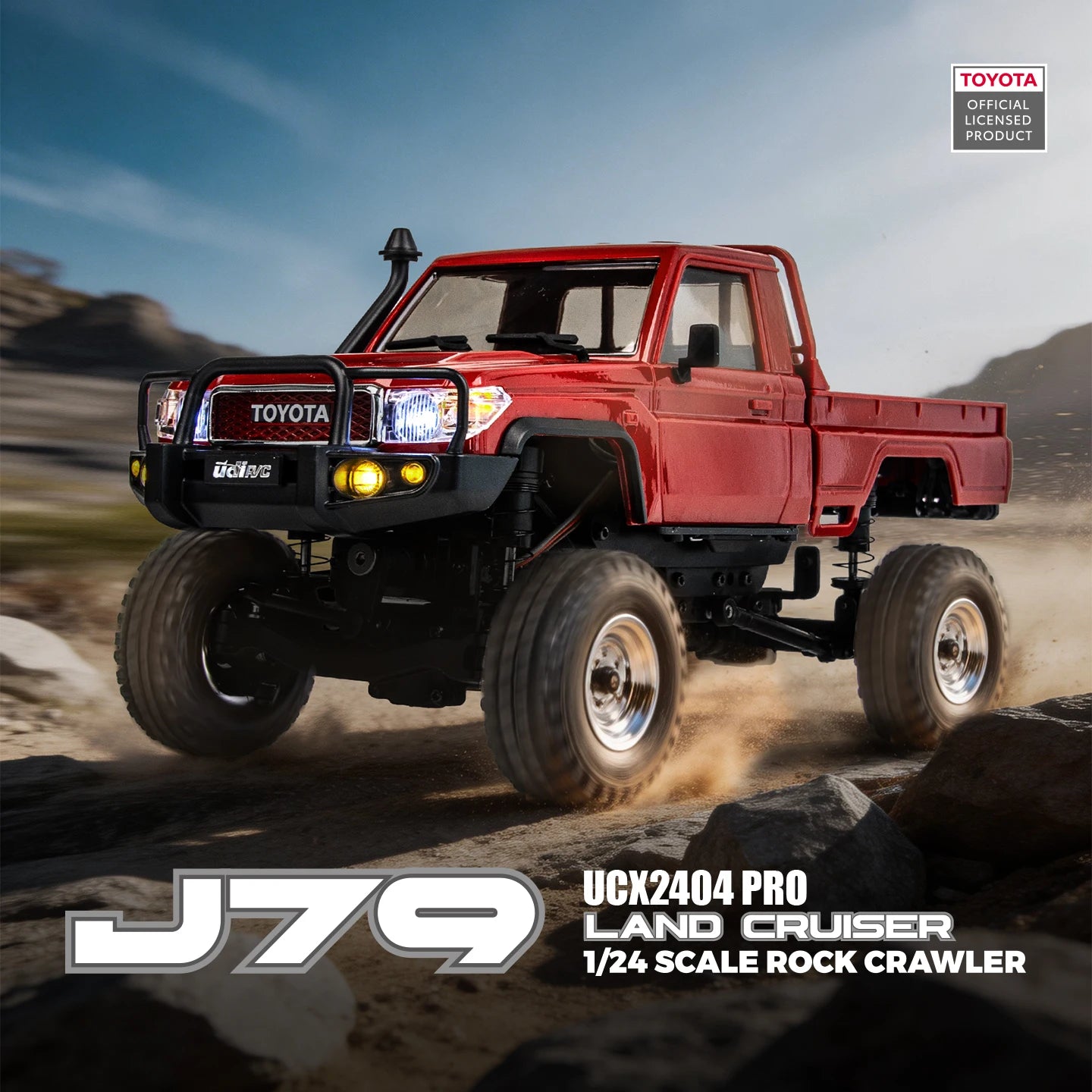 UDIRC 1/18 1/24 UCX1802PRO UCX2404PRO All Terrain Crawler Full Performance Climbing Car Mechianical Gear Shift Brushless Motor