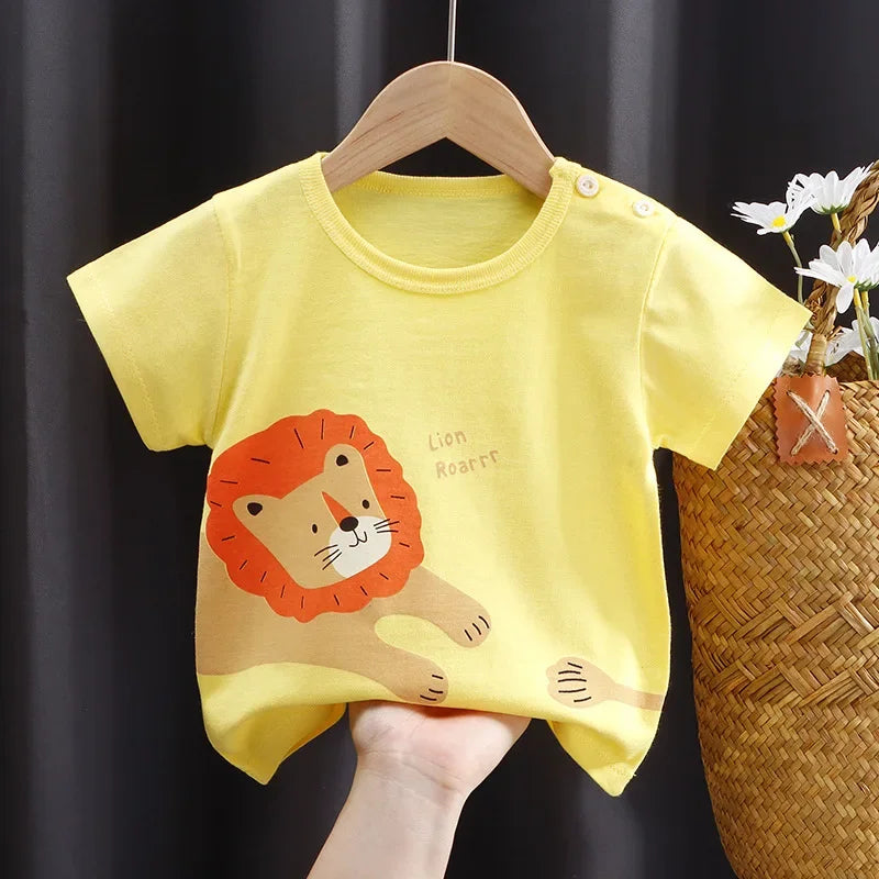 Max Animal For Babies Striped Tees