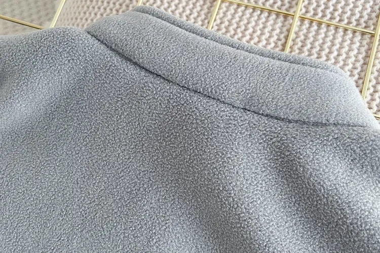 Caden Polar fleece cardigan jacket Winter Kids Warm Hooded