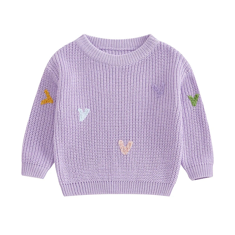AMANDA Valentine s Day Love Heart Pattern Knitted Sweater