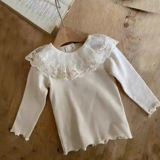 Juana Cute Embroidered Flowers Princess Tops
