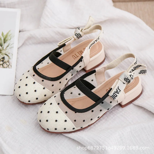 Kids Girls Leather Shoes Cute Children Students Girls Performance Shoes