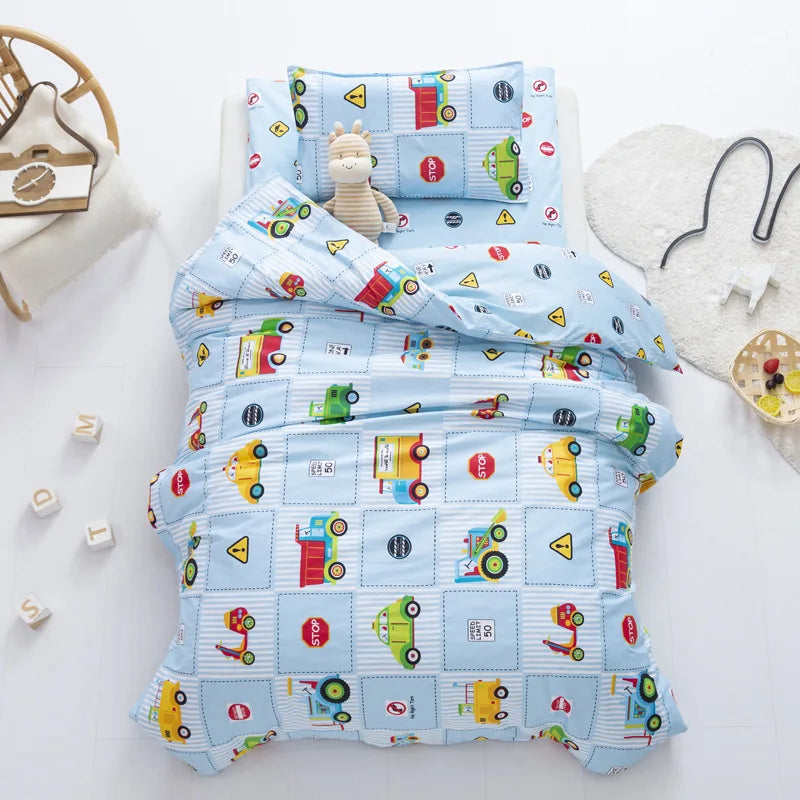 3Pcs Cotton Crib Bed Linen Kit Cartoon Baby Bedding Set - GuGuTon baby store - Baby Fashion - Toddlers Outfits - Babies Outfits - Toddler Clothes - Kids Clothing - Newborn Clothes - Newborn Wear - Kids Wear - Trending Clothes - Trending Outfits - Fall Fashion - Winter Fashion - Girls Clothes - Boys Clothes - Babies Wear - Kids Accessories - KidsWear - Summer Clothes - Summer Fashion - Summer Trend - Falls Sweaters - Tops - Bottom - Jeans - Blouse - Dresses - Newborn Dresses - Toys
