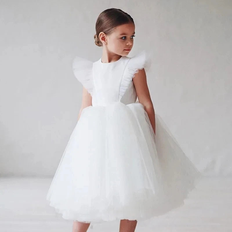 2026 New Summer Girls Dress Elegant Fashion Little Princess Dress