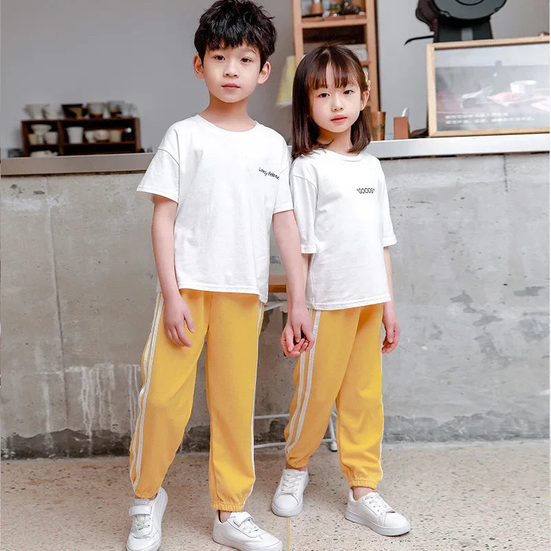 Fernando Side Stripe Patchwork Pants Children Breathable Sport