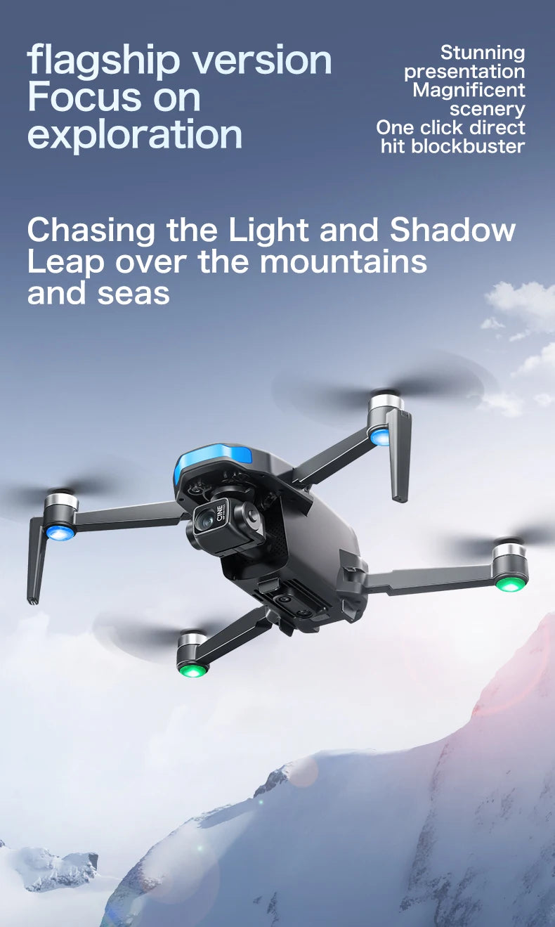 S-X1 Mini Drone 5G| 4K EIS Camera 3-Axis Gimbal | GPS Obstacle Avoidance