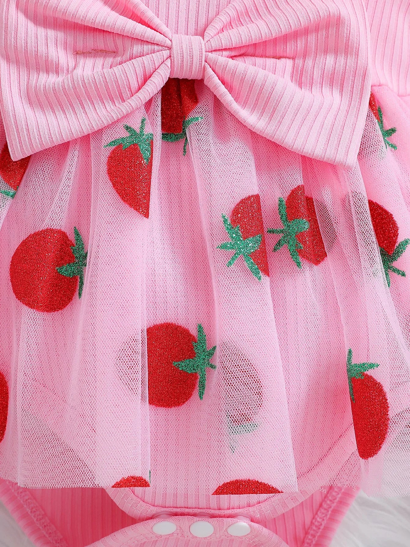 Zaila Baby Girl Autumn Skirt with Strawberry Print