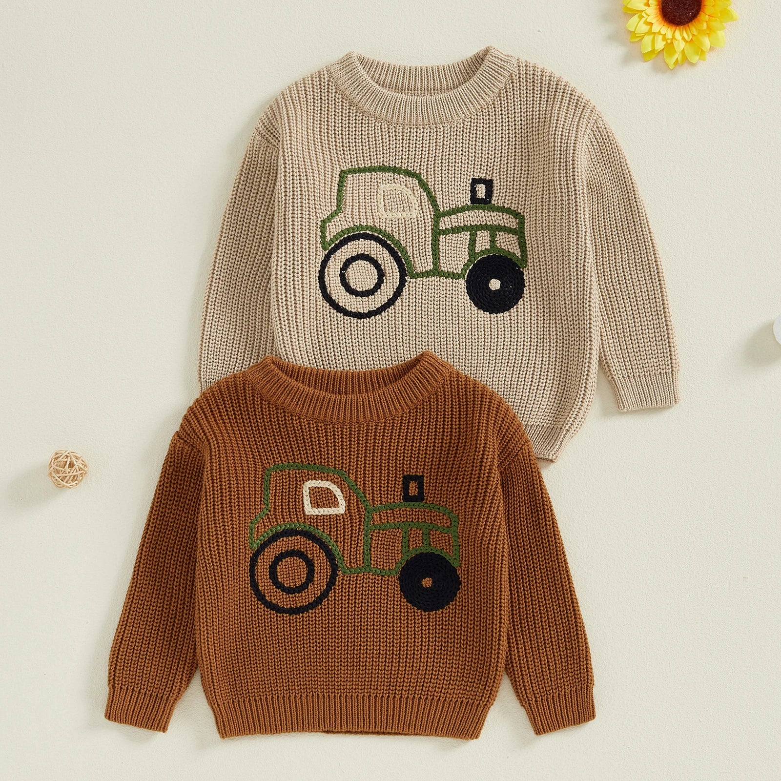 Frank Long Sleeve O Neck Truck Embroidery Sweater - GuGuTon baby store - Baby Fashion - Toddlers Outfits - Babies Outfits - Toddler Clothes - Kids Clothing - Newborn Clothes - Newborn Wear - Kids Wear - Trending Clothes - Trending Outfits - Fall Fashion - Winter Fashion - Girls Clothes - Boys Clothes - Babies Wear - Kids Accessories - KidsWear - Summer Clothes - Summer Fashion - Summer Trend - Falls Sweaters - Tops - Bottom - Jeans - Blouse - Dresses - Newborn Dresses - Toys