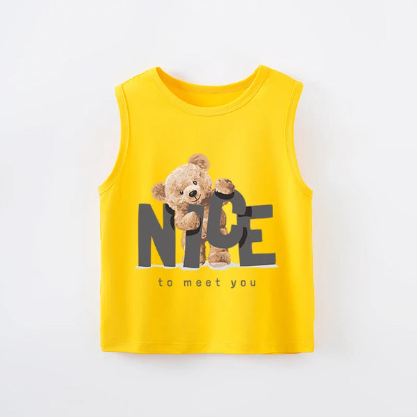 Jared Baby Round Neck Sleeveless Tees