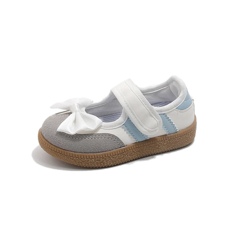 Girls Summer Sandals Cute Bowknot Children Shoes Soft Sole Toddler Beach Sandals Kids Casual Closed Toe Flats Outdoor Sneakers