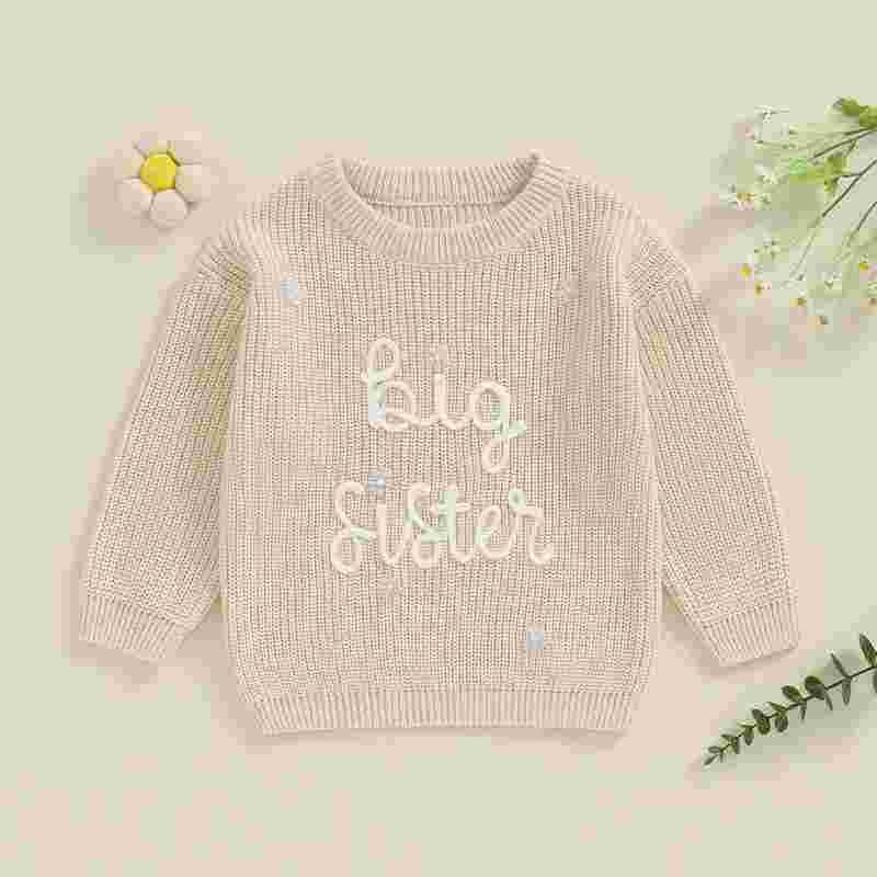 Cambria Girls Big Sister Sweater - Toddler Knit Pullover