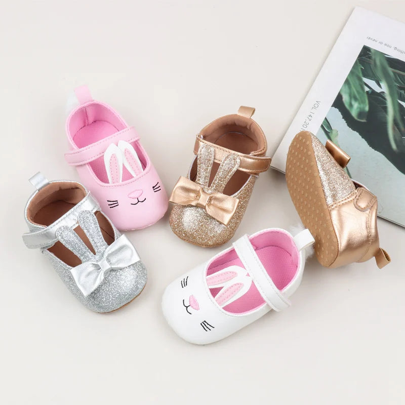 Cute Cartoon Style Baby Girl Shoes Spring and Autumn High Quality Butterfly Bowknot Cotton Sole Comfortable Prewalker BHX4031