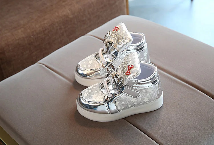 Lyra Kids Light Up Sneakers - Luminous Board Shoes for Spring