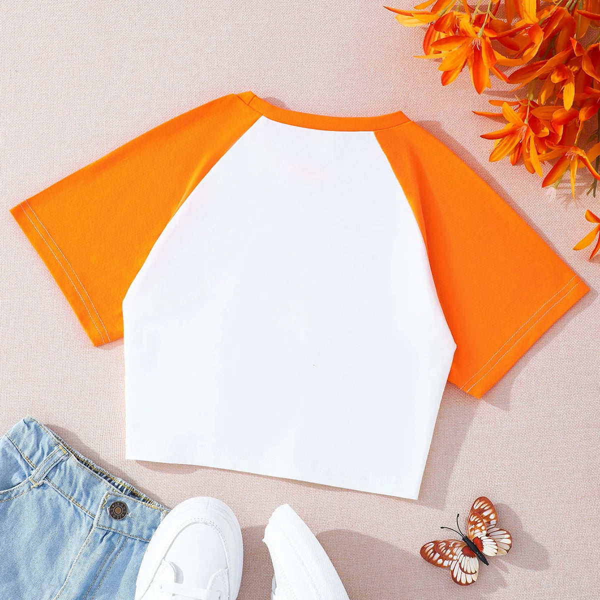 Sophia New Summer Cotton Casual Printing T-shirt Round Neck Fashion Summer