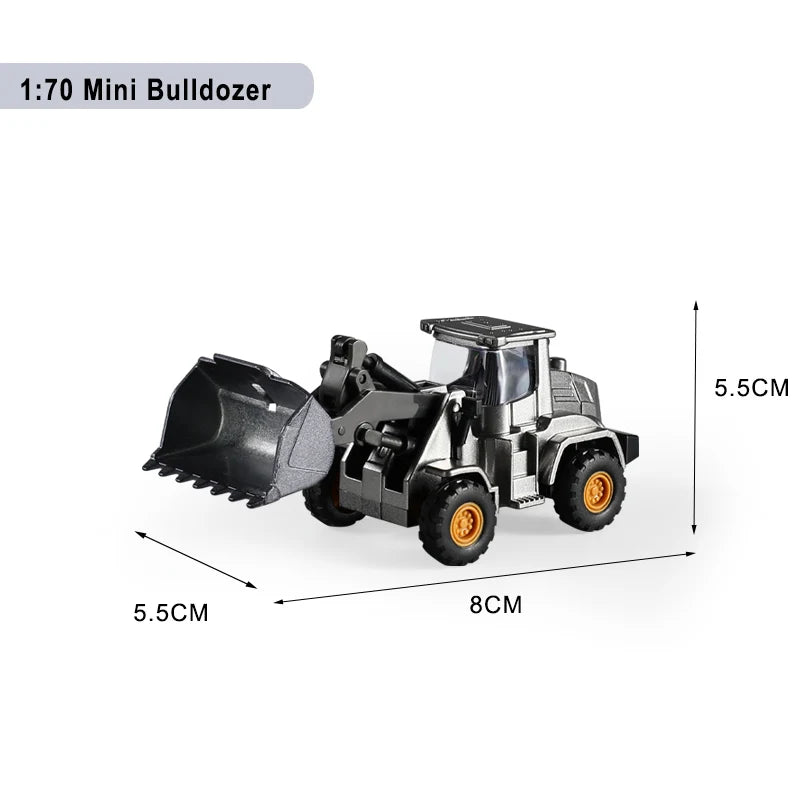Engineering Vehicle Toys for Boys Alloy+Plastic Tractor Excavator Bulldozer Crane Truck Model Diecast Children Collection Gifts
