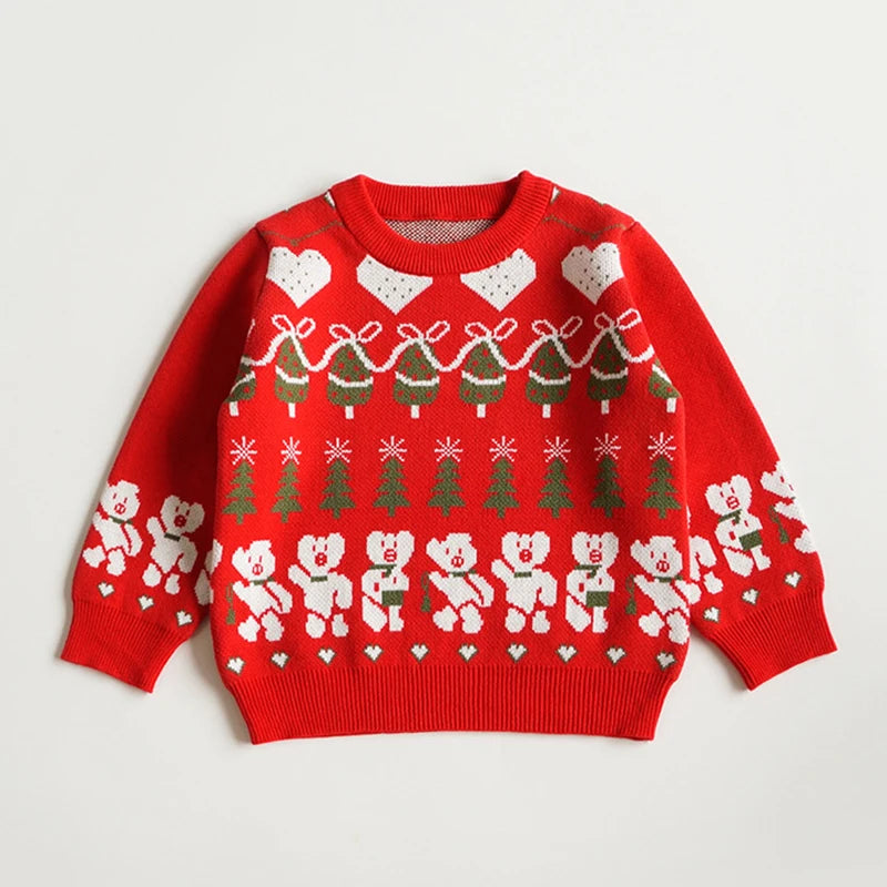 Sandro Christmas Santa Claus Pullover Sweater - GuGuTon baby store - Baby Fashion - Toddlers Outfits - Babies Outfits - Toddler Clothes - Kids Clothing - Newborn Clothes - Newborn Wear - Kids Wear - Trending Clothes - Trending Outfits - Fall Fashion - Winter Fashion - Girls Clothes - Boys Clothes - Babies Wear - Kids Accessories - KidsWear - Summer Clothes - Summer Fashion - Summer Trend - Falls Sweaters - Tops - Bottom - Jeans - Blouse - Dresses - Newborn Dresses - Toys