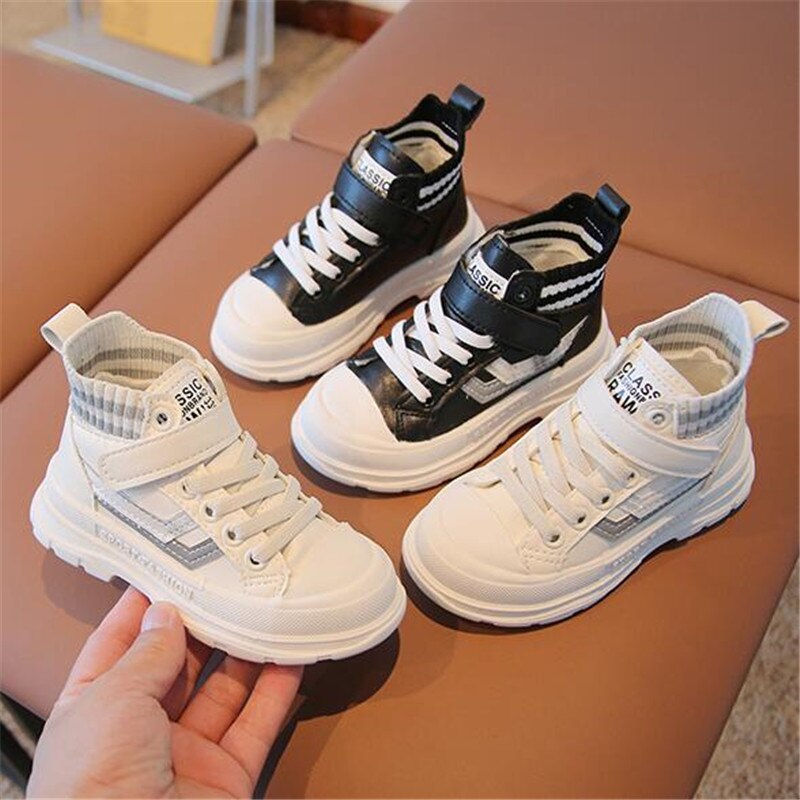 Boots Fashion Kids Casual Sneakers White Girls Boys Shoes - GuGuTon