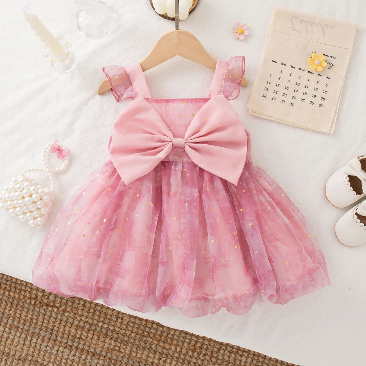 9 Months -4 Years Old Princess Style Baby Girl Dress