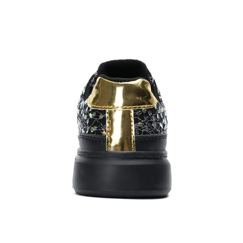 Children Casual Shoes 2026 New Design Glitter Trendy Sneakers
