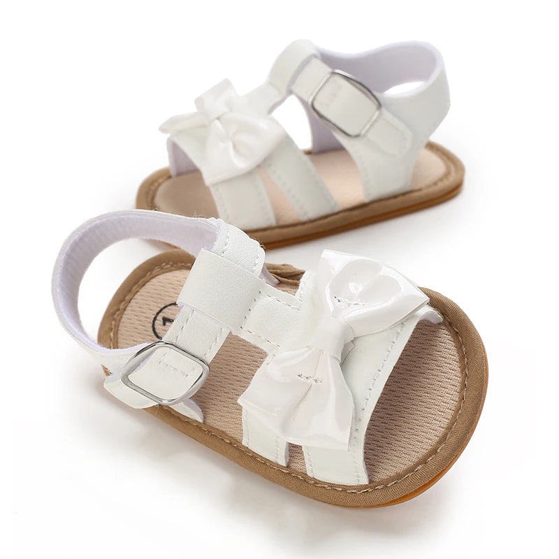 White Shoes for Baby Girl 0-18M Girl Soft Sole Princess Shoes Formal Wedding Birthday Party Toddler