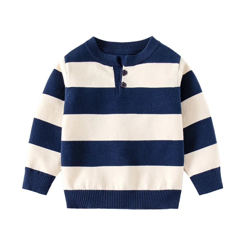 David Striped Elegant Toddler Pullover Sweaters