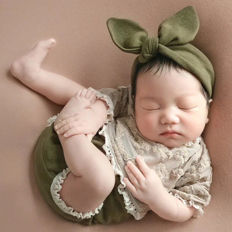 Newborn Photography Props Outfit Baby Girl Dress  Romper Baby Fotografia Accessories