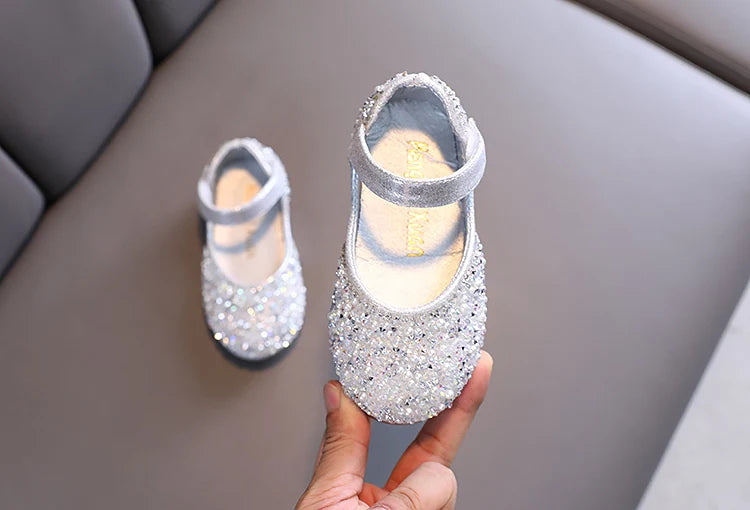 Girl's Princess Shoes Summer Glimmer Round Toe Party Dance Flat Shoe
