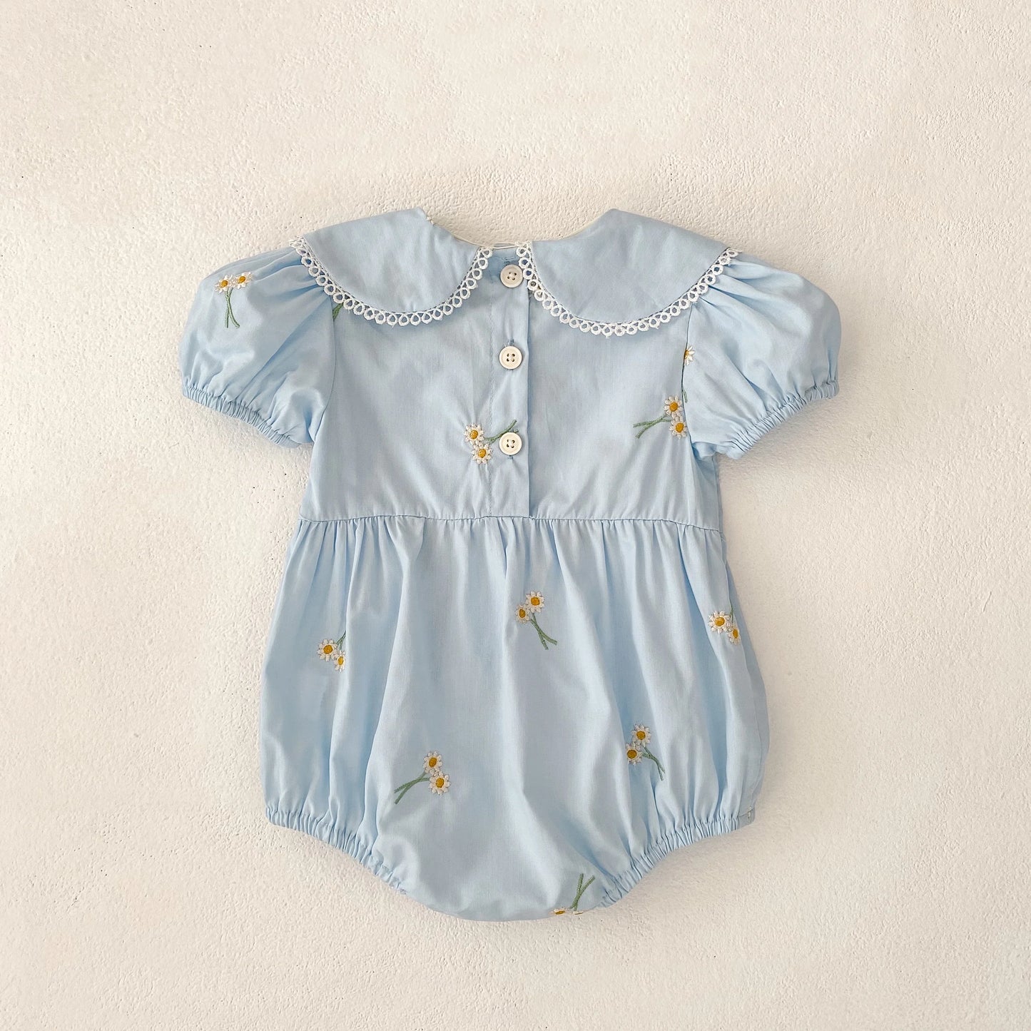 Embroidery Sunflower Romper