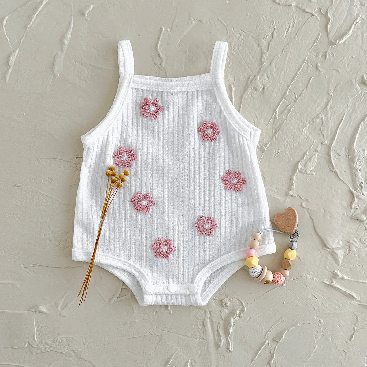 Breathable Camisole Flower Bodysuit