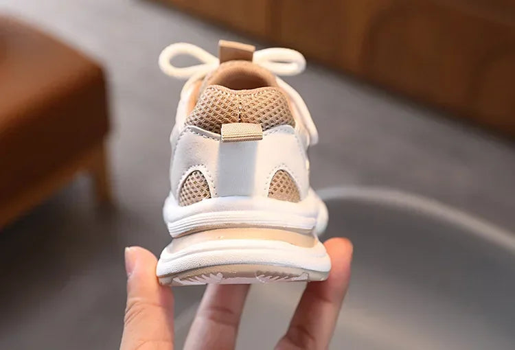New Kids Sneakers for Girls School Causal Sports Shoes for Boy Spring Autumn Versatile Children Tennis Shoes Mesh Breathable