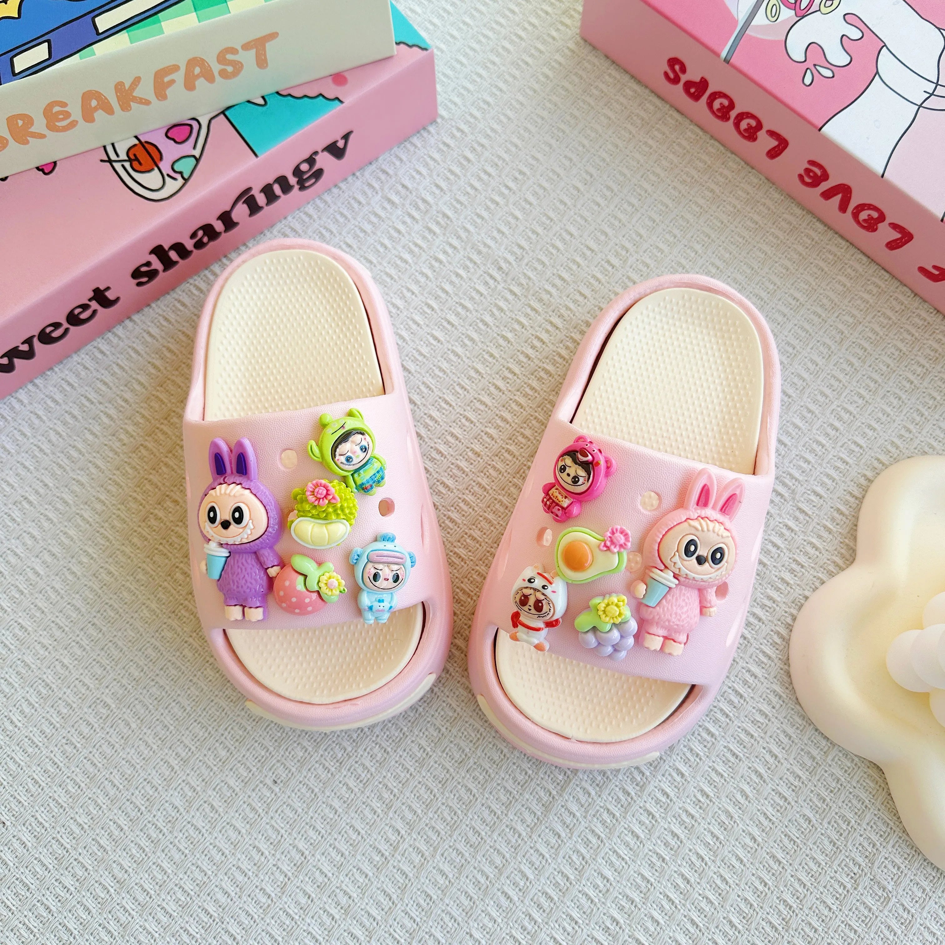 Gracie Cartoon EVA Slippers for Kids Fun 3D Characters 2-9 Years