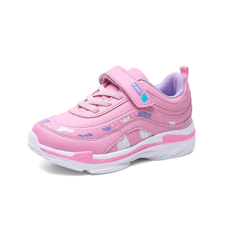 Girls Running Shoes Kids Sports Casual Sneakers Breathable Lightweight