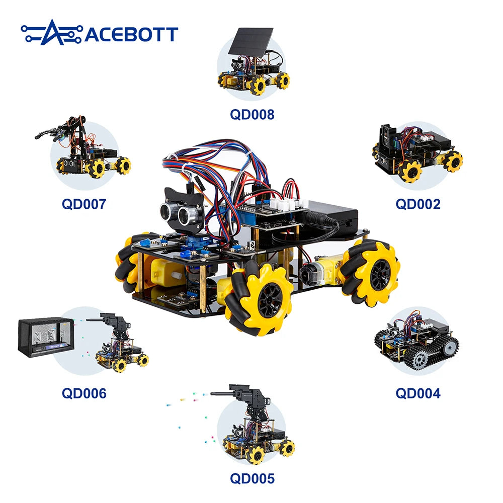 ACEBOTT Robot Car Starter Kit with ESP32 for Arduino Projects