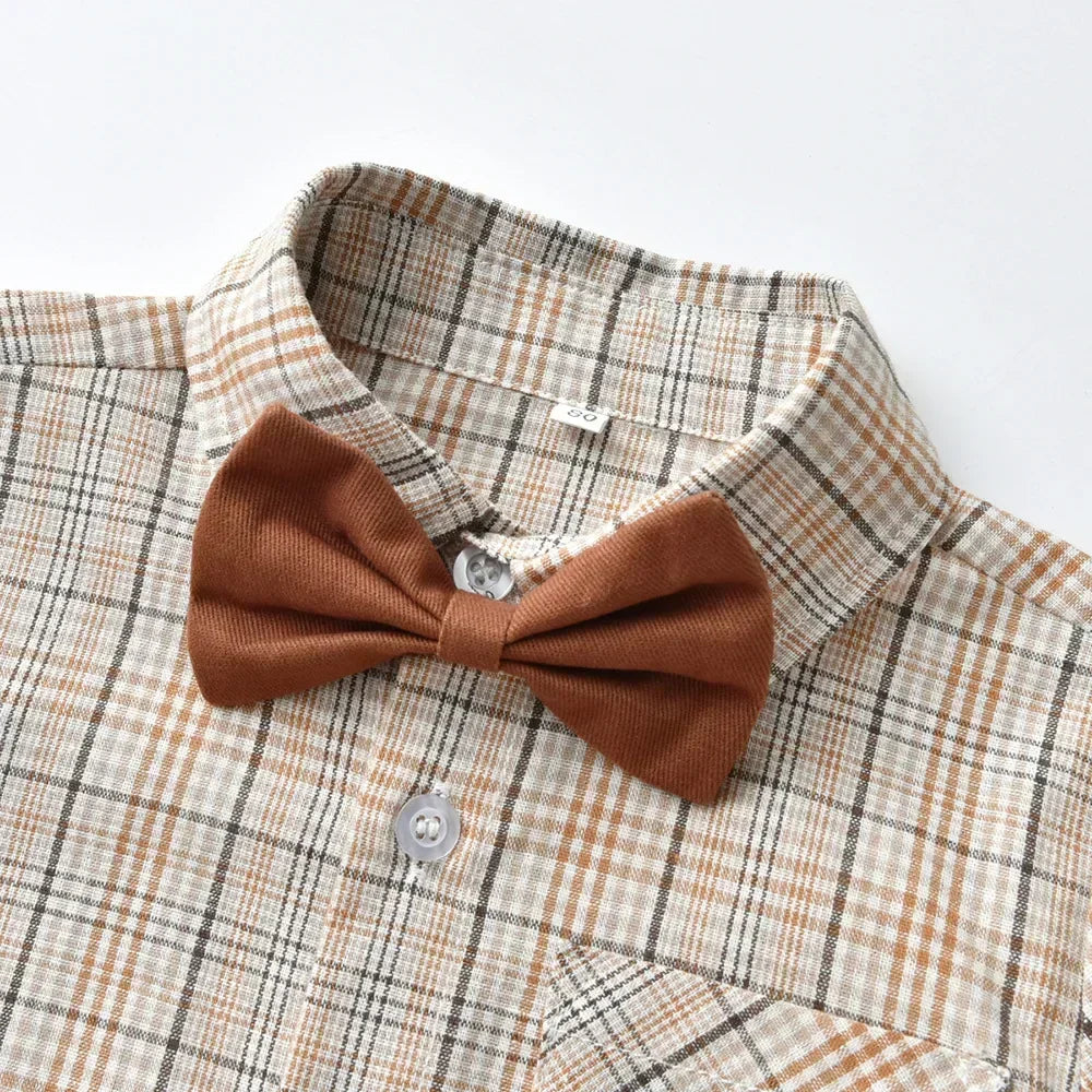 Autumn Cotton Long Sleeve Pants Set for Boys